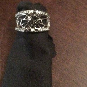 Sterling Silver Black Widow Ring